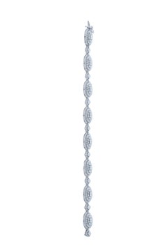 Amwaj Jewelry Bracelet en or blanc 18 carats et diamants