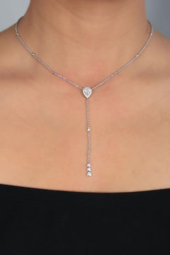 Collana Amwaj in oro bianco 18 carati con diamanti