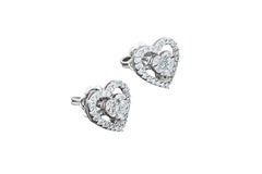 Amwaj White Gold 18 Karat Earring with Diamonds