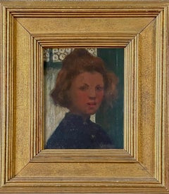 Amy Atkinson - Fillette - Newlyn School Portrait of a Young Girl