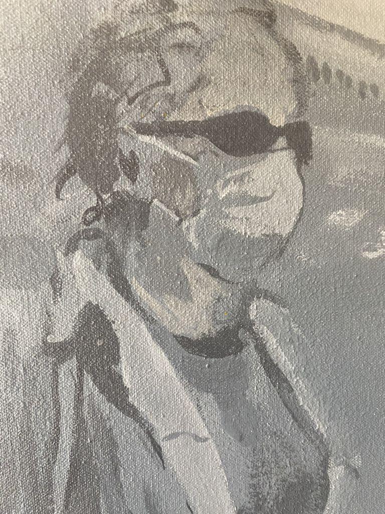 Differenza di opinioni, Pittura, Acrilico su tela in vendita 1