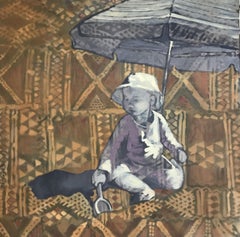 Bébé Afrique, Peinture, Acrylique sur Toile