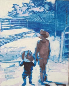 Cinque Bar, Pittura, Olio su tela