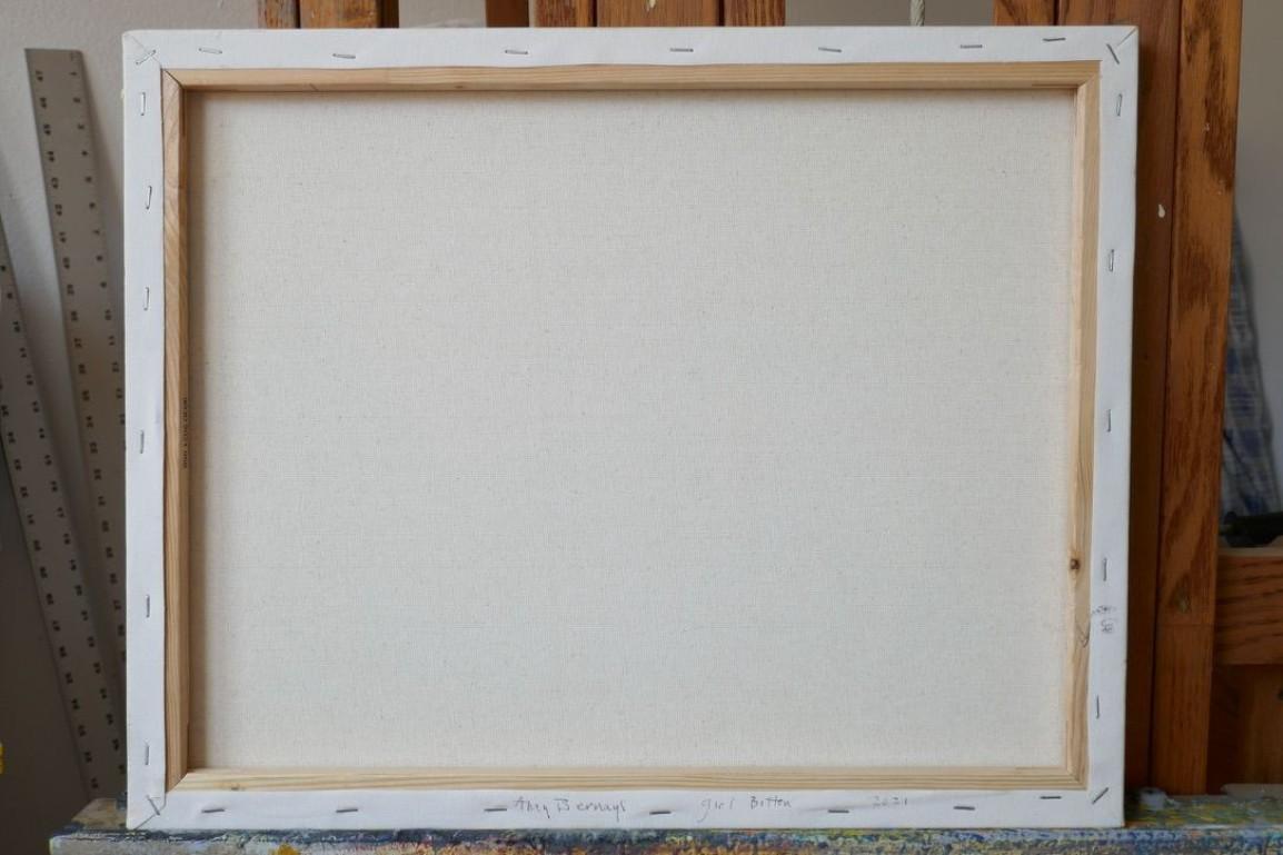 Questo fa parte di una serie di lavori che realizzo in duetto con i dipinti dei miei figli. Il mio processo di pittura consiste nel ruminare la vita. L'infanzia è sia il presente, ma anche i fantasmi. Vedo i ricordi della mia infanzia, e anche la