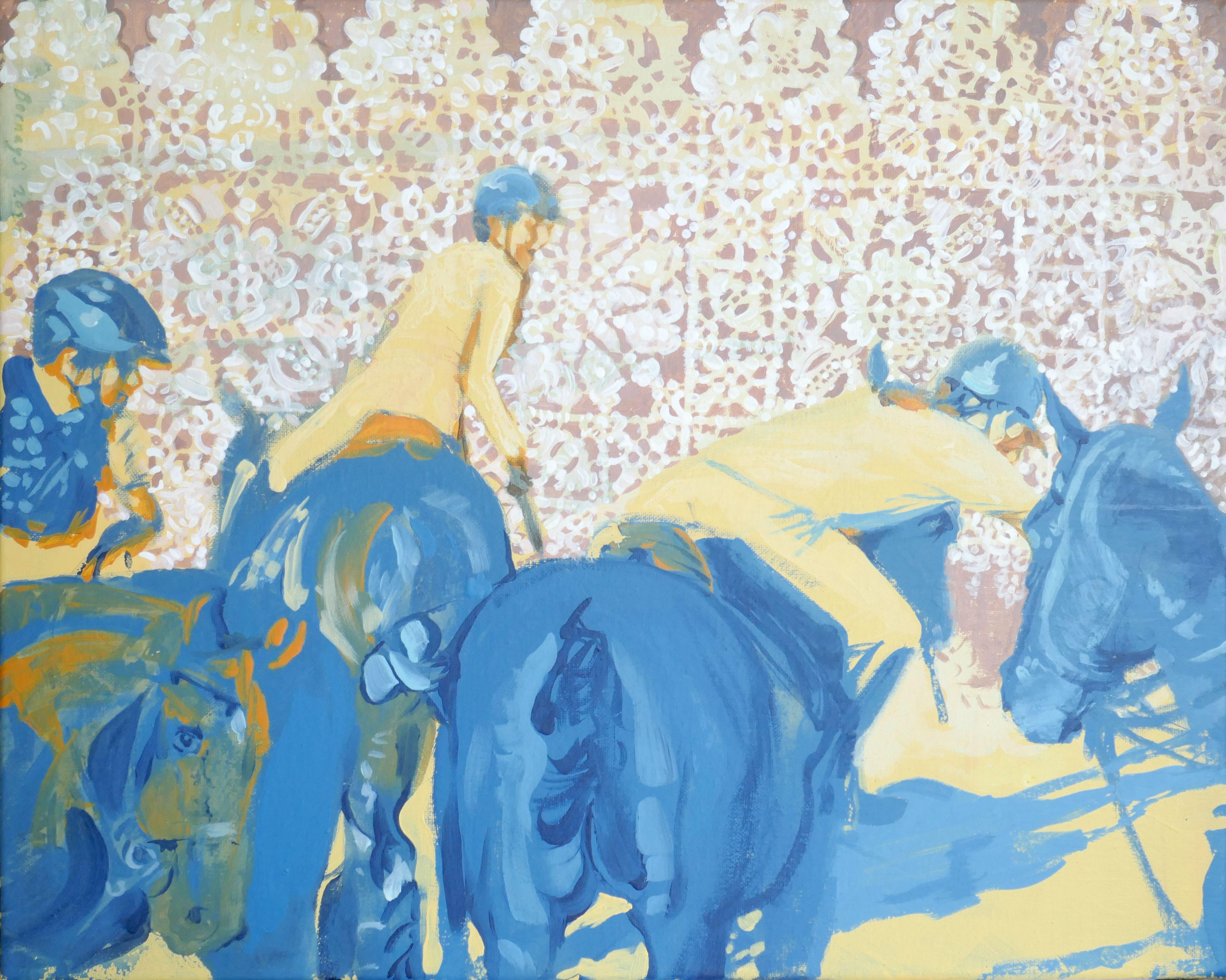 Go Polo !, Peinture, Acrylique sur Toile - Painting de Amy Bernays