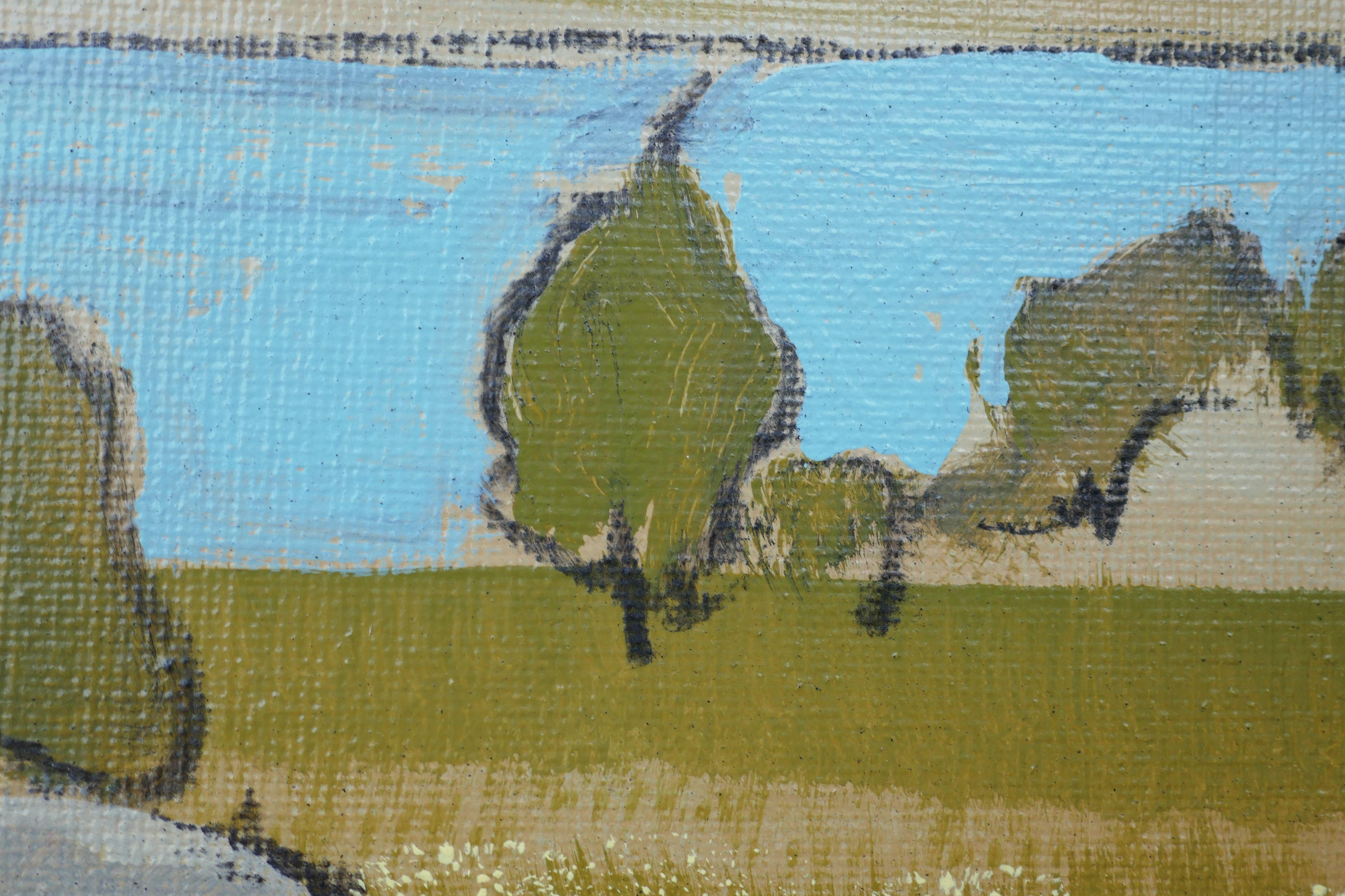 Lake Kern Valley, peinture, acrylique sur toile 1