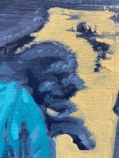 Peinture « Our Golden Road », acrylique sur toile