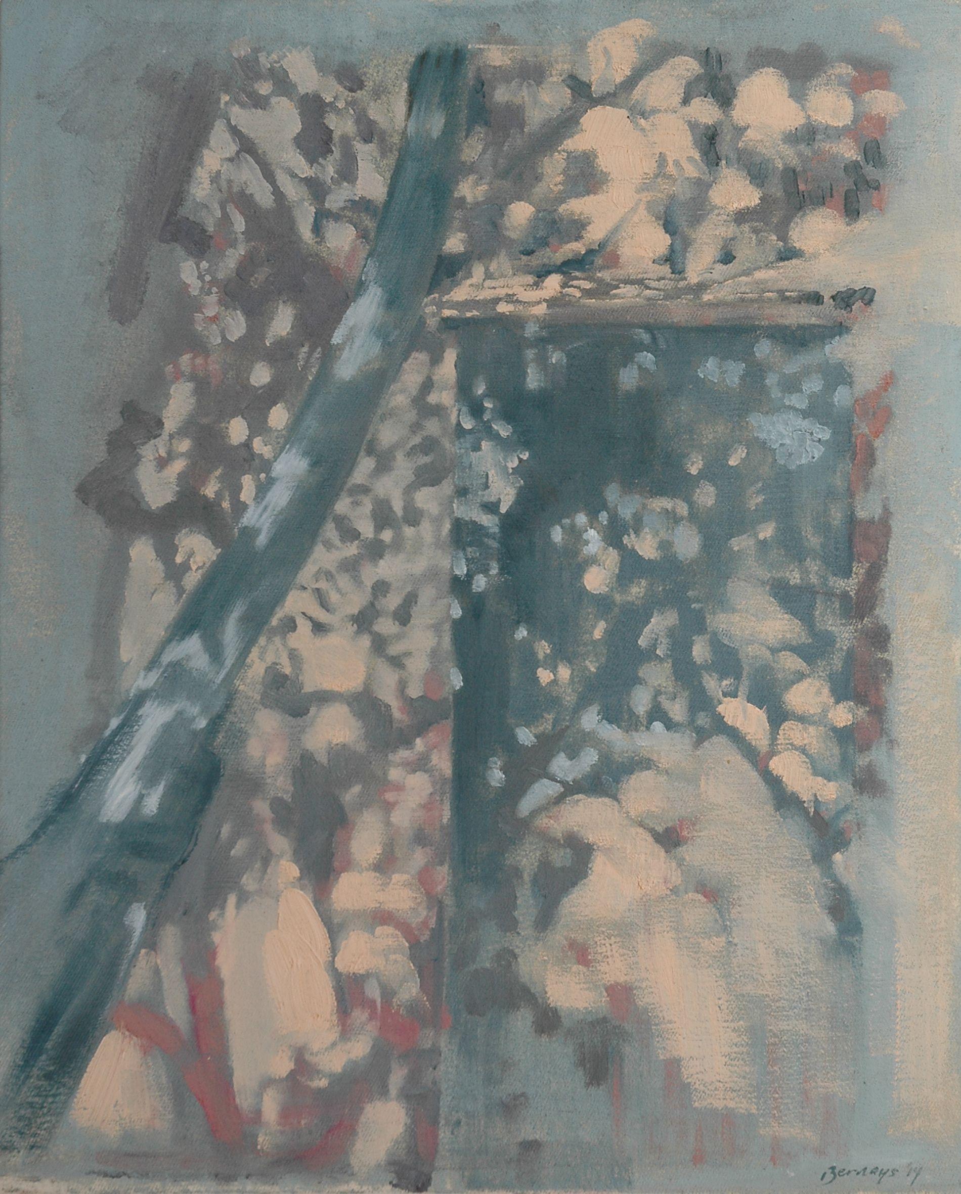 Meseta de Platón, Pintura, Acrílico sobre lienzo - Painting de Amy Bernays