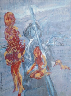 The Evolution of Girl, Gemälde, Acryl auf Leinwand