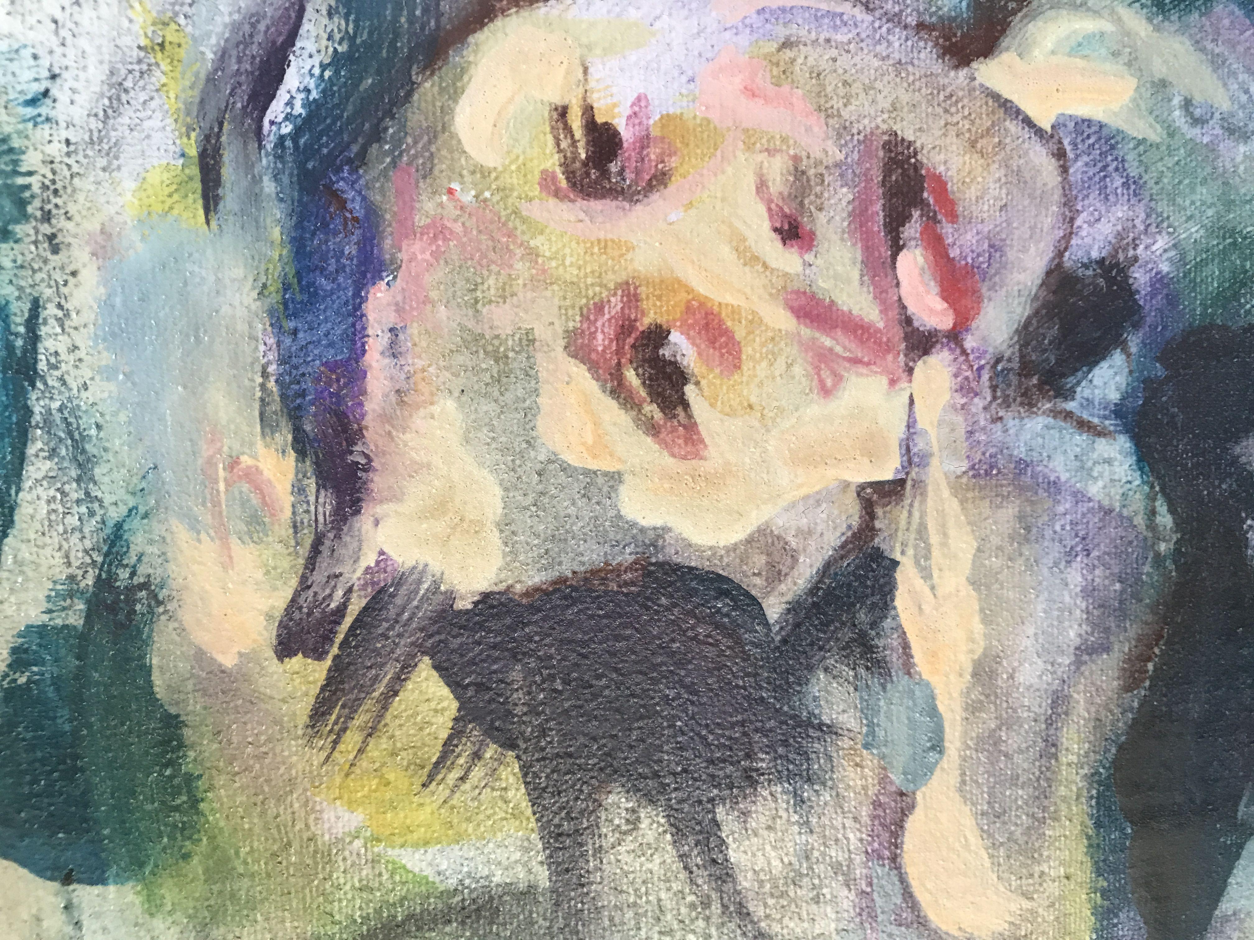 Los días locos de la infancia. Me encanta su libertad, el juego de la pintura. Y sólo unas pocas líneas describen su molestia. Cada momento de neón de la infancia se sentía un poco así.  :: Pintura :: Impresionista :: Esta obra viene con un