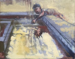 The Water Lesson, Painting, Oil on Canvas