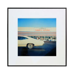 "Unique Thrift" C-Print Photograph of a Vintage Car and Thrift Shop Edition 1/20