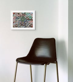 Partizipatives Universum, 11 x 15 Zoll, bunt geschichtetes Abstraktes mit konzentrischen Formen