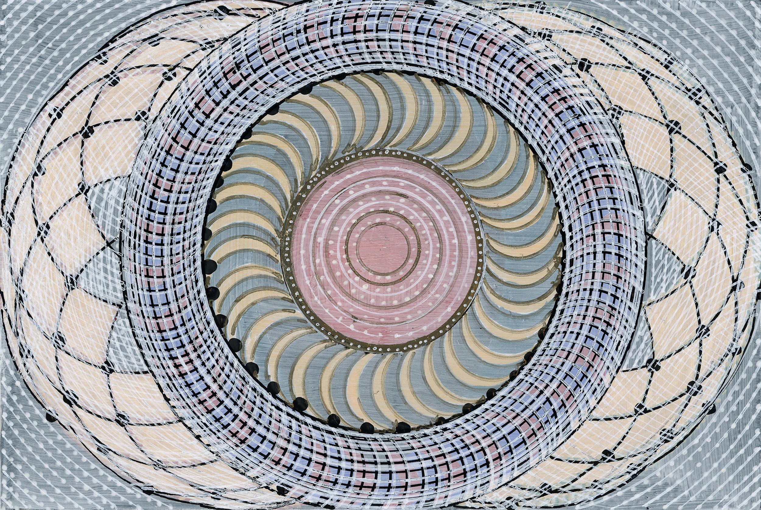 Amy Cheng Abstract Print - Linear Mandala