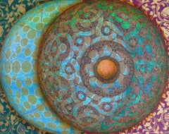 "Topkapi," limited edition print in blues and greens of a painting by Amy Cheng