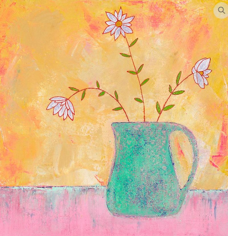 Diptychon Ehrlichkeit in einer rosa Vase und Margeriten in einem grünen Krug

Gesamtgröße cm : H120 x B120

Honesty in a Pink Vase von Amy Christie ist ein Druck in limitierter Auflage, der von einem Original-Mixed-Media-Gemälde stammt, in einer