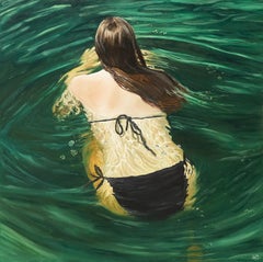 Artemis von Amy Devlin, Figurative Kunst, Swimming, menschliche Form