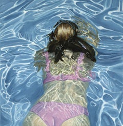 Hemera, Figurative Art, Swimming Painting, Underwater Art, Pool House Art