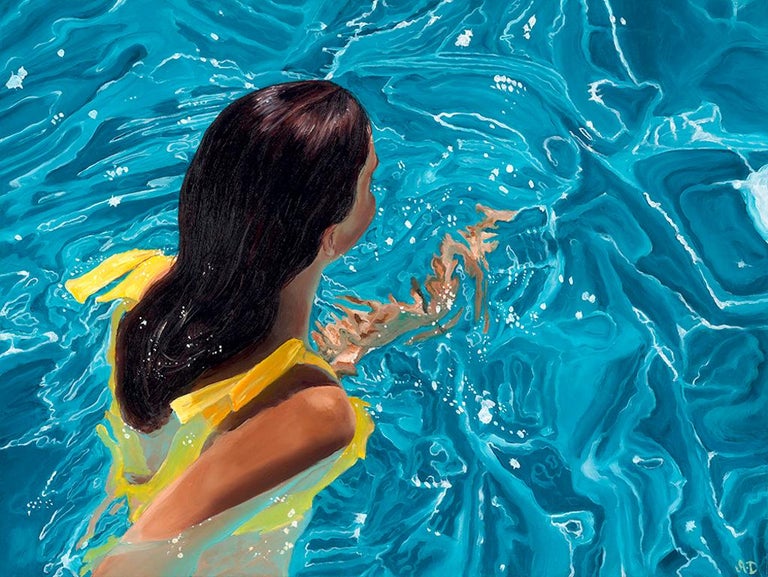 Amy Devlin - ''Hydra'' Contemporary Underwater Portrait Painting of a ...