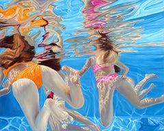 Naiads, Unterwassergemälde, Gemälde für Ihr Poolhaus, figurative Kunst
