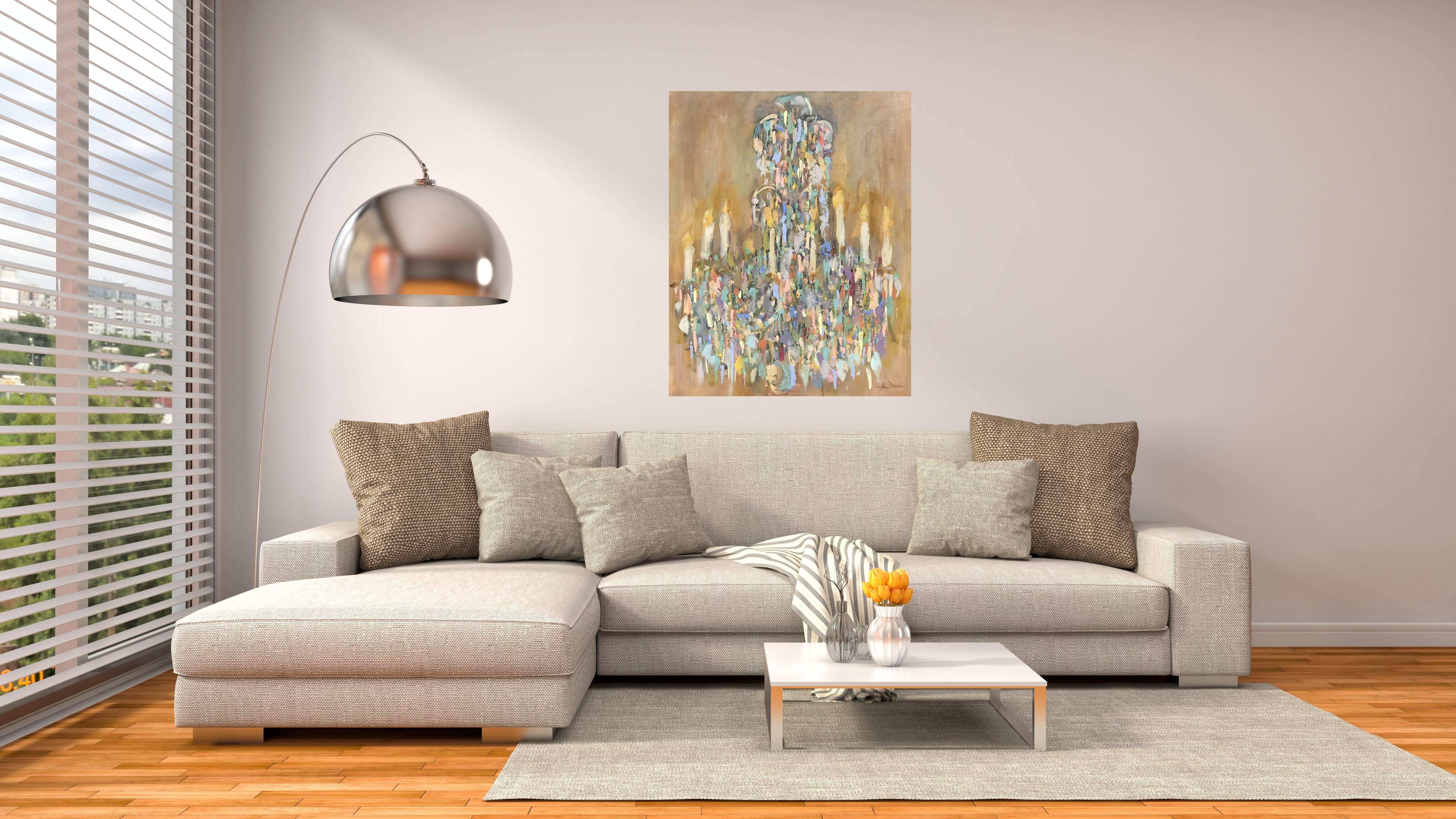 paintings of chandeliers