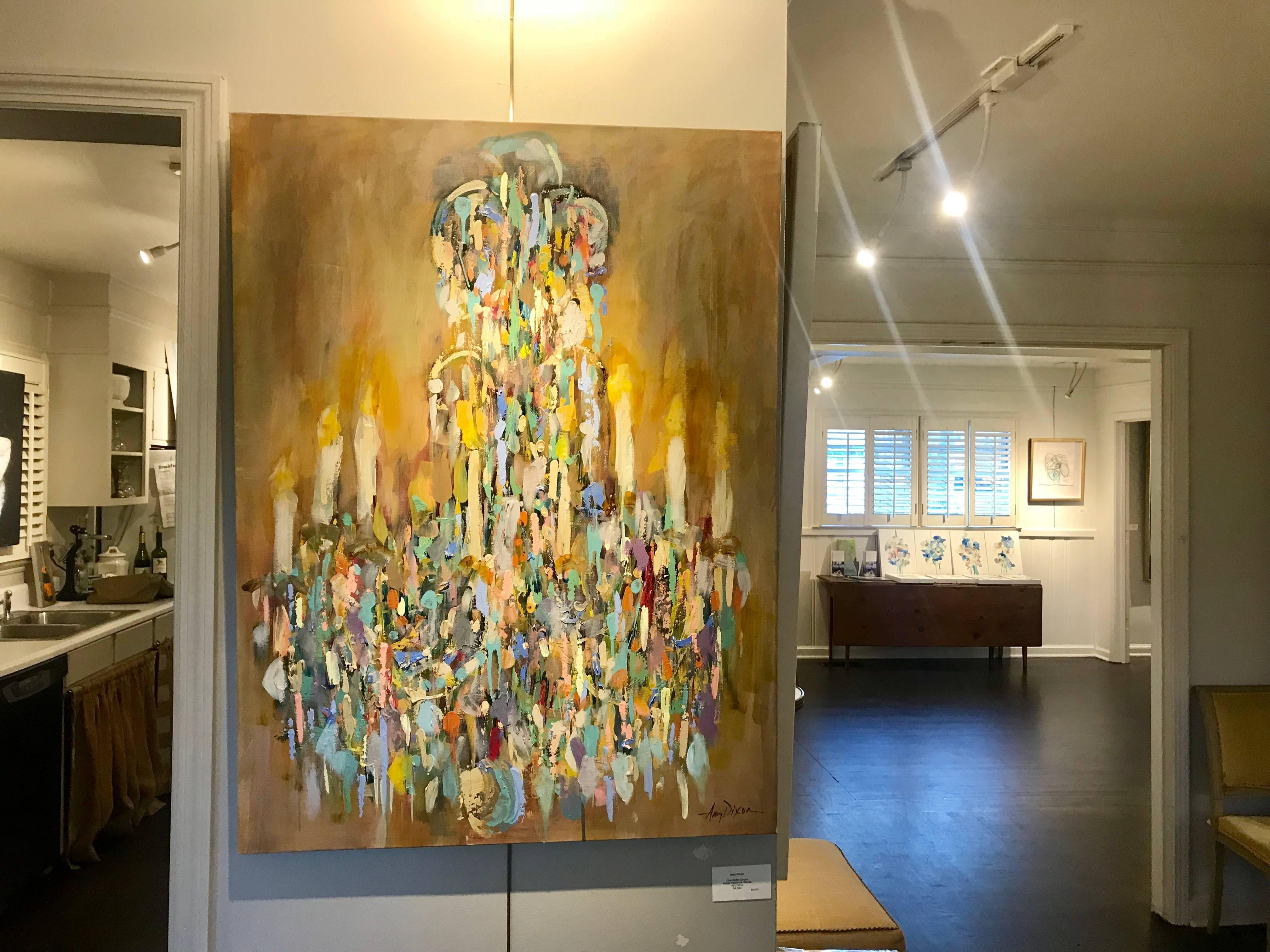 chandelier painting