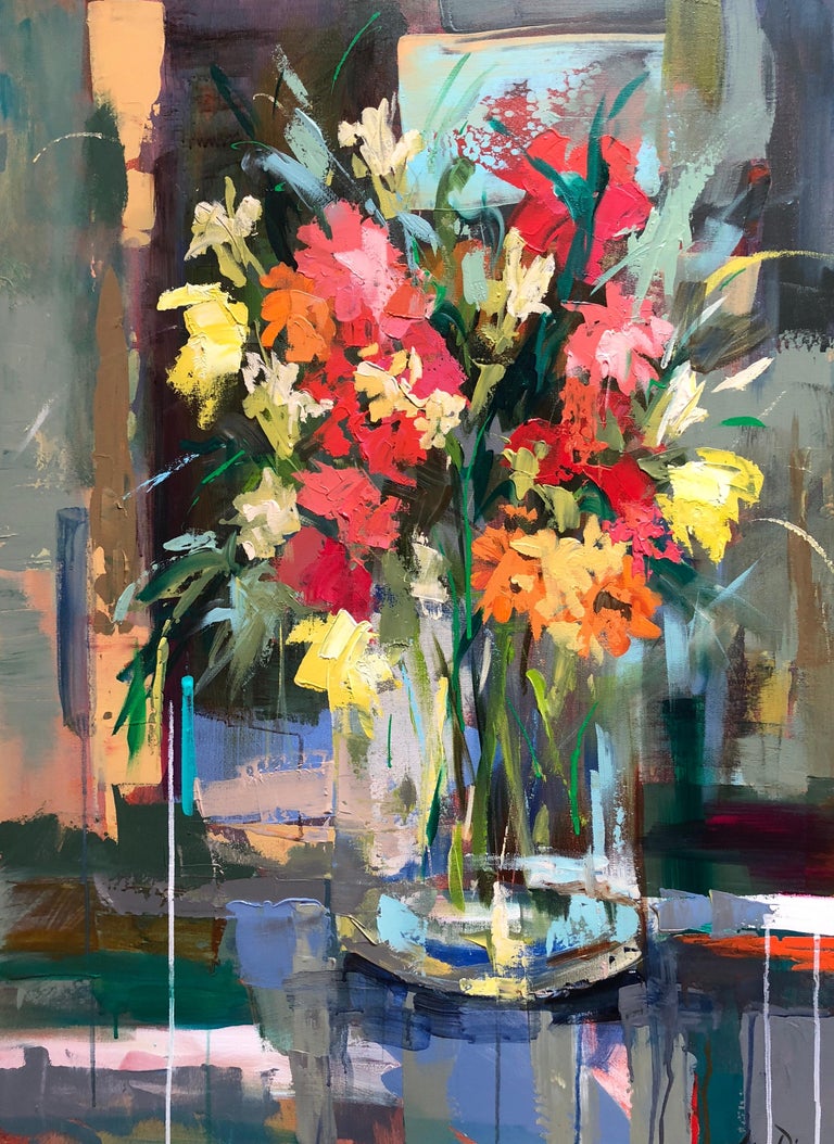 Amy Dixon Ferry Building Flower Market Amy Dixon 2018 Abstract