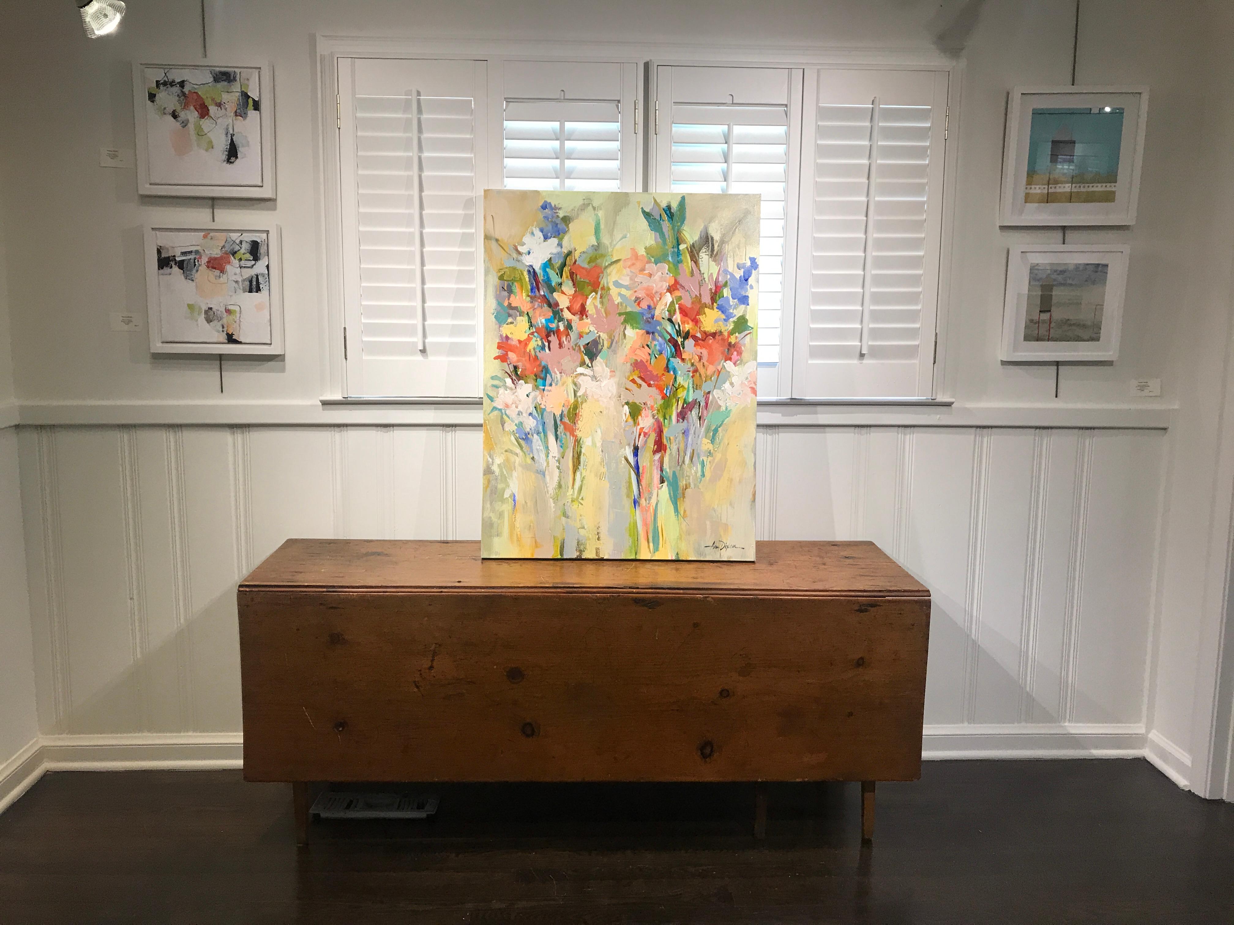 Fleurs de Marché, Amy Dixon 2018 Floral Acrylic on Canvas Still-Life Painting 2