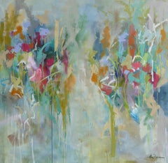 Organic 1 by Amy Dixon, Large Abstract Floral Canvas Painting