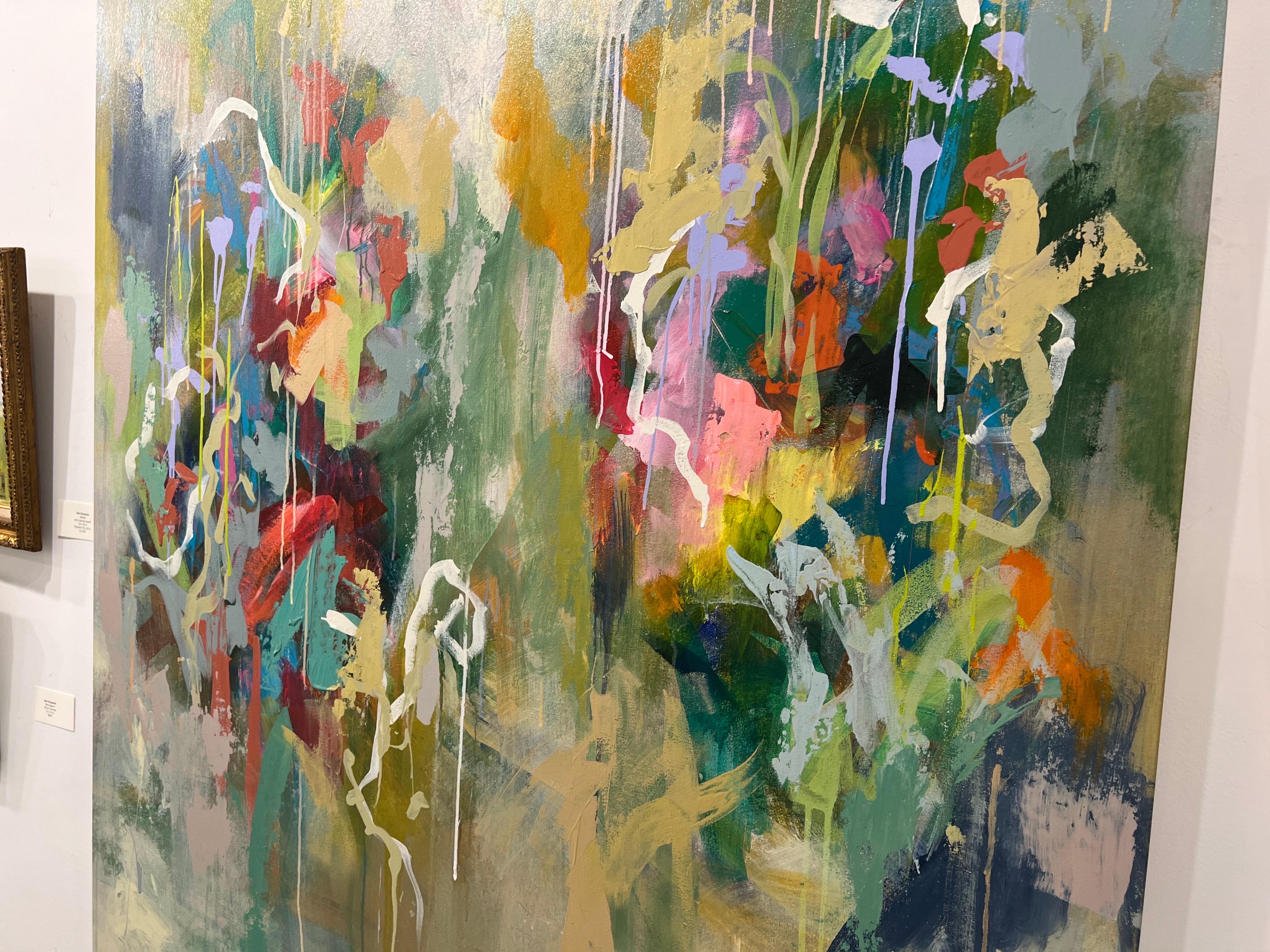 Organic 2 by Amy Dixon, Abstract Floral Canvas Painting 1