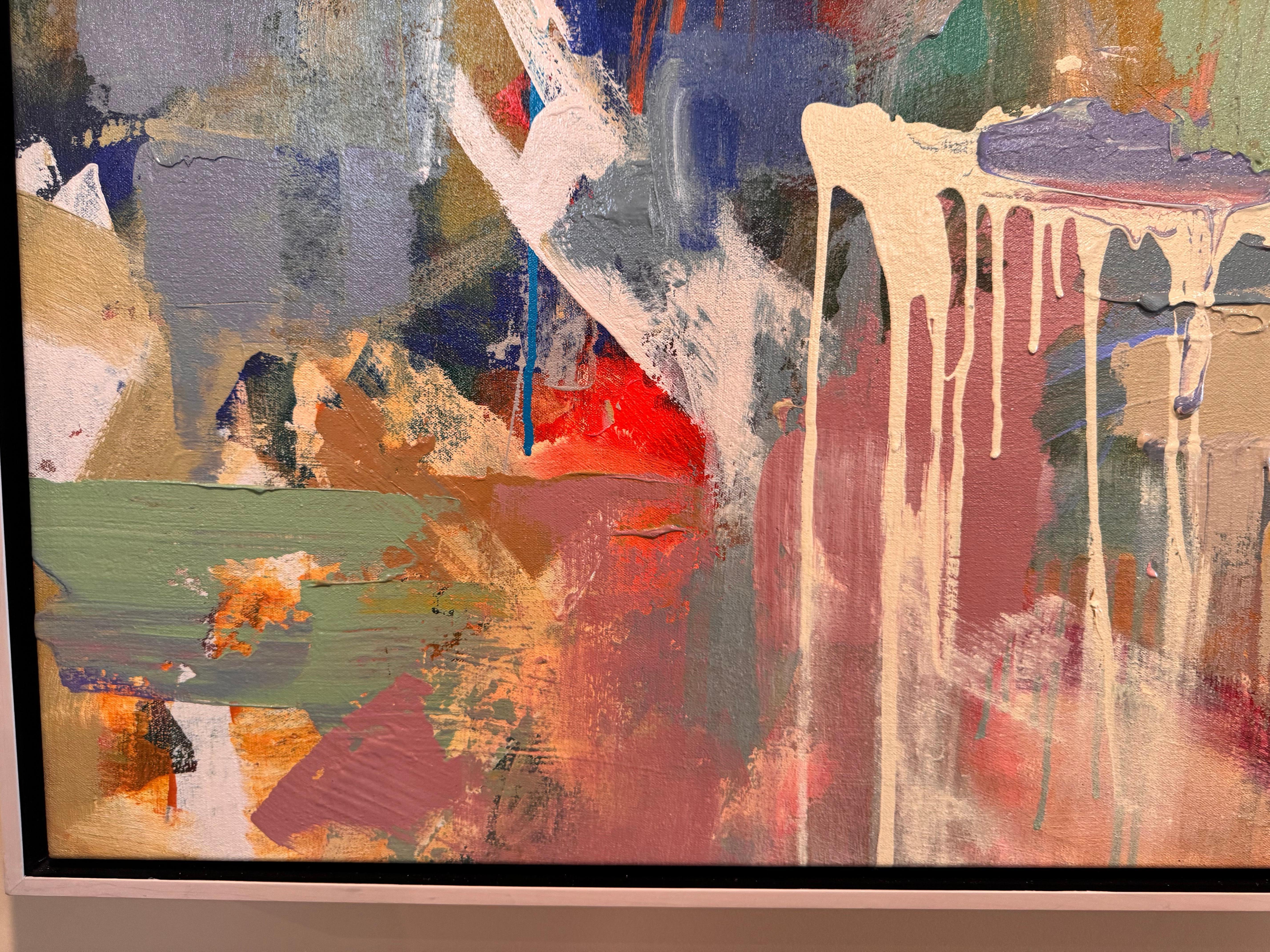 Gestohlene Momente #2 – Painting von Amy Dixon