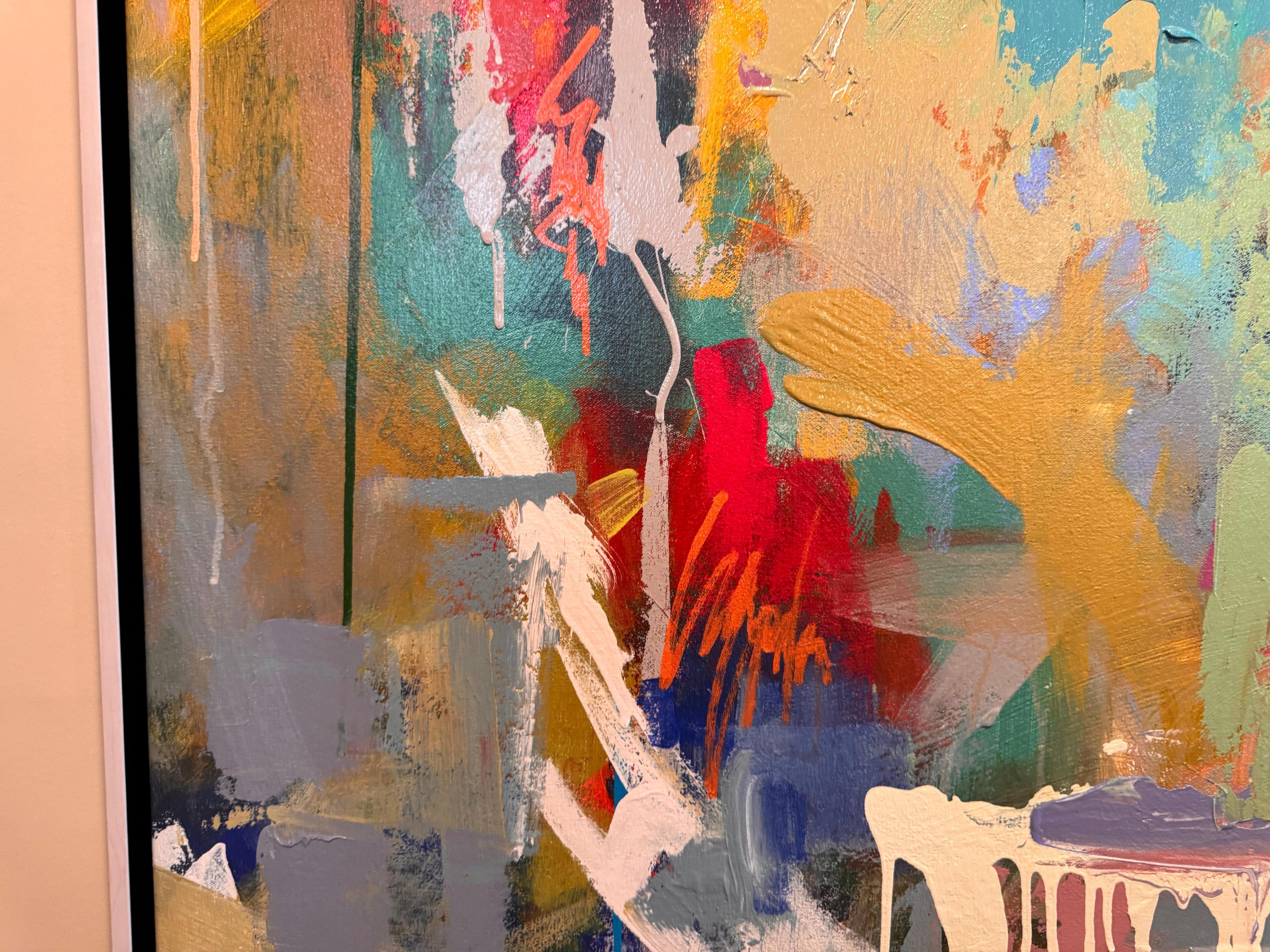Gestohlene Momente #2 (Abstrakter Expressionismus), Painting, von Amy Dixon