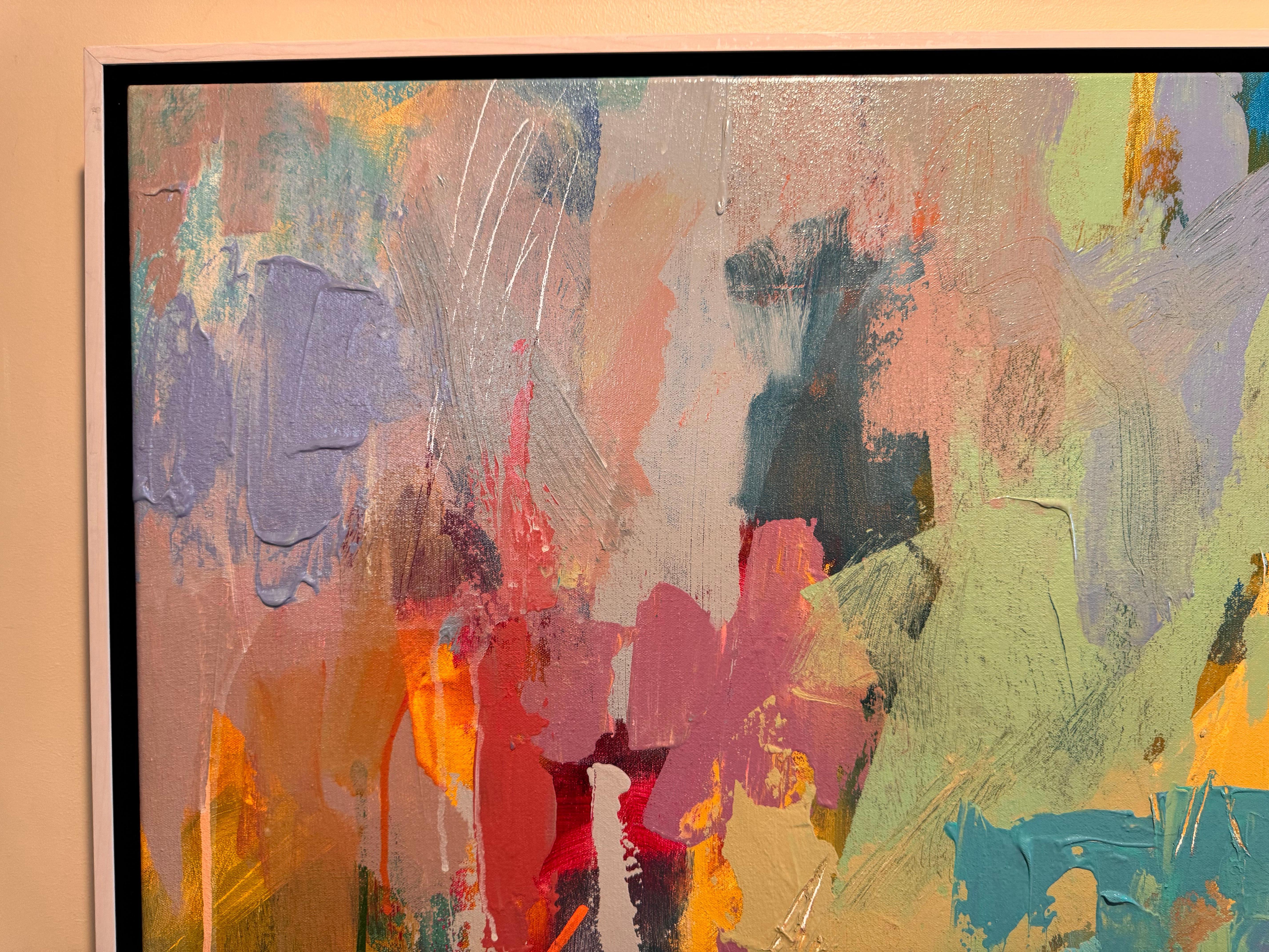 Gestohlene Momente #2 (Braun), Abstract Painting, von Amy Dixon