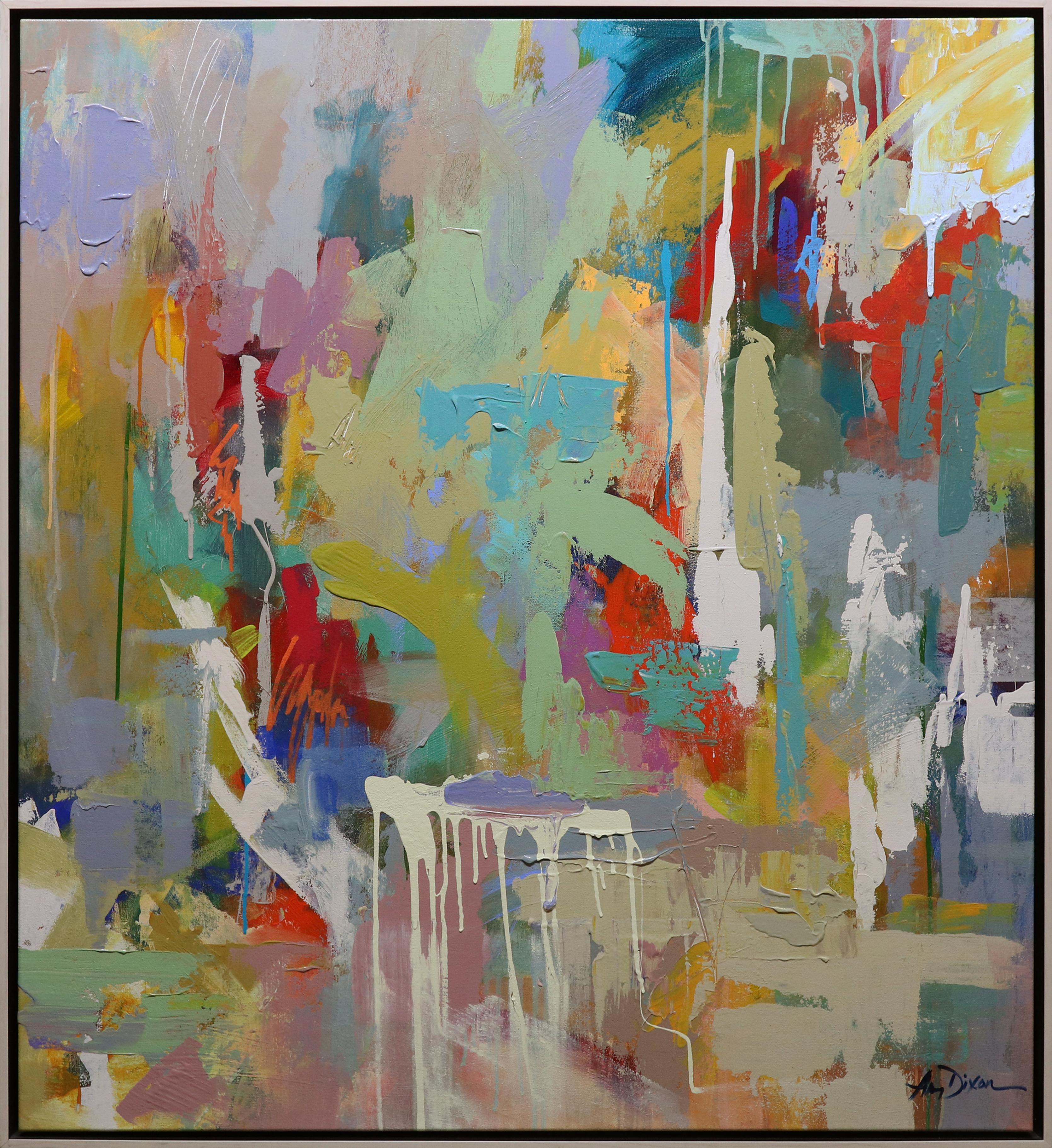 Amy Dixon Abstract Painting – Gestohlene Momente #2