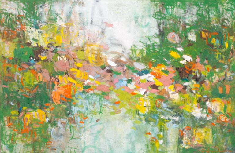 Amy Donaldson Gardens Of Glory Large Abstract Green Yellow