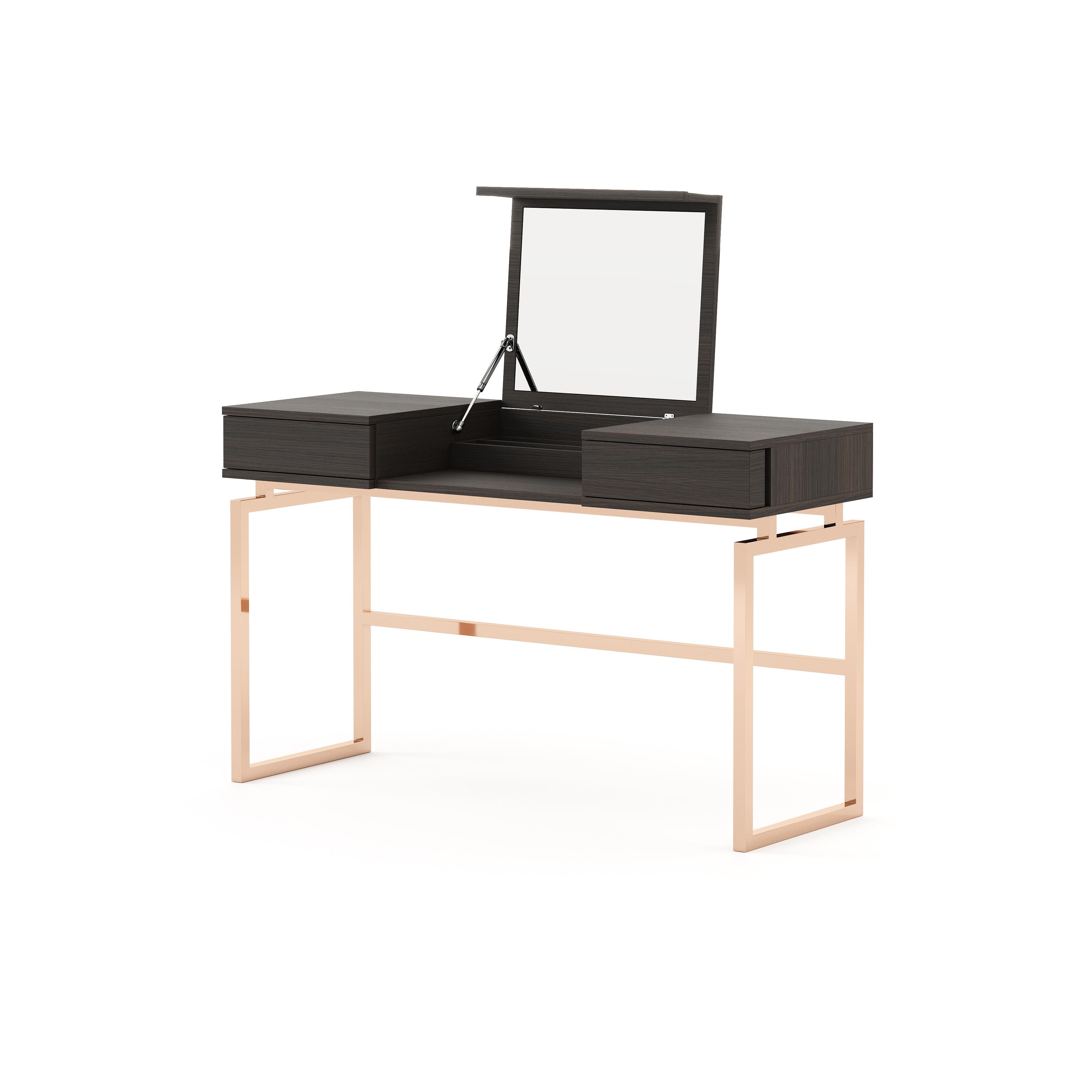 Amy dressing table by Laskasas is the perfect piece to create a private beauty area in your own bedroom. Made of smooth wood, this table offers a huge surface area to make sure you will have everything in hand for your beauty routine. Eternally