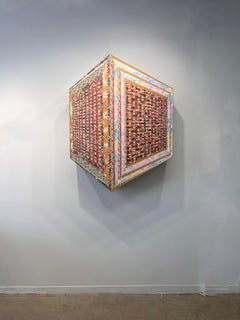 Abstract Wall Sculpture 'Untitled Wallpaper Abstraction #36'