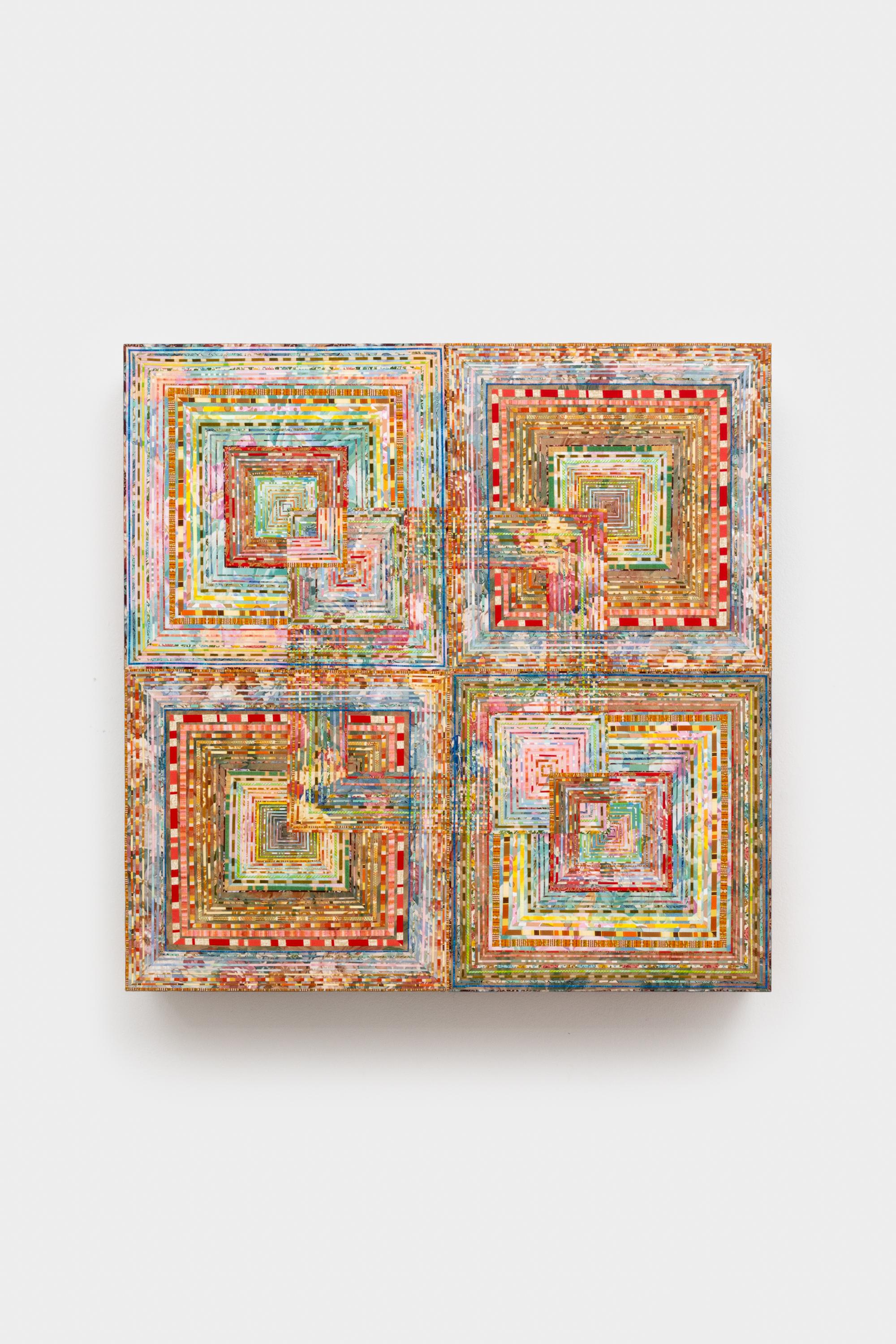 Geometric Sculpture 'Untitled Wallpaper Abstraction #38' by Amy Feigley-Lee
