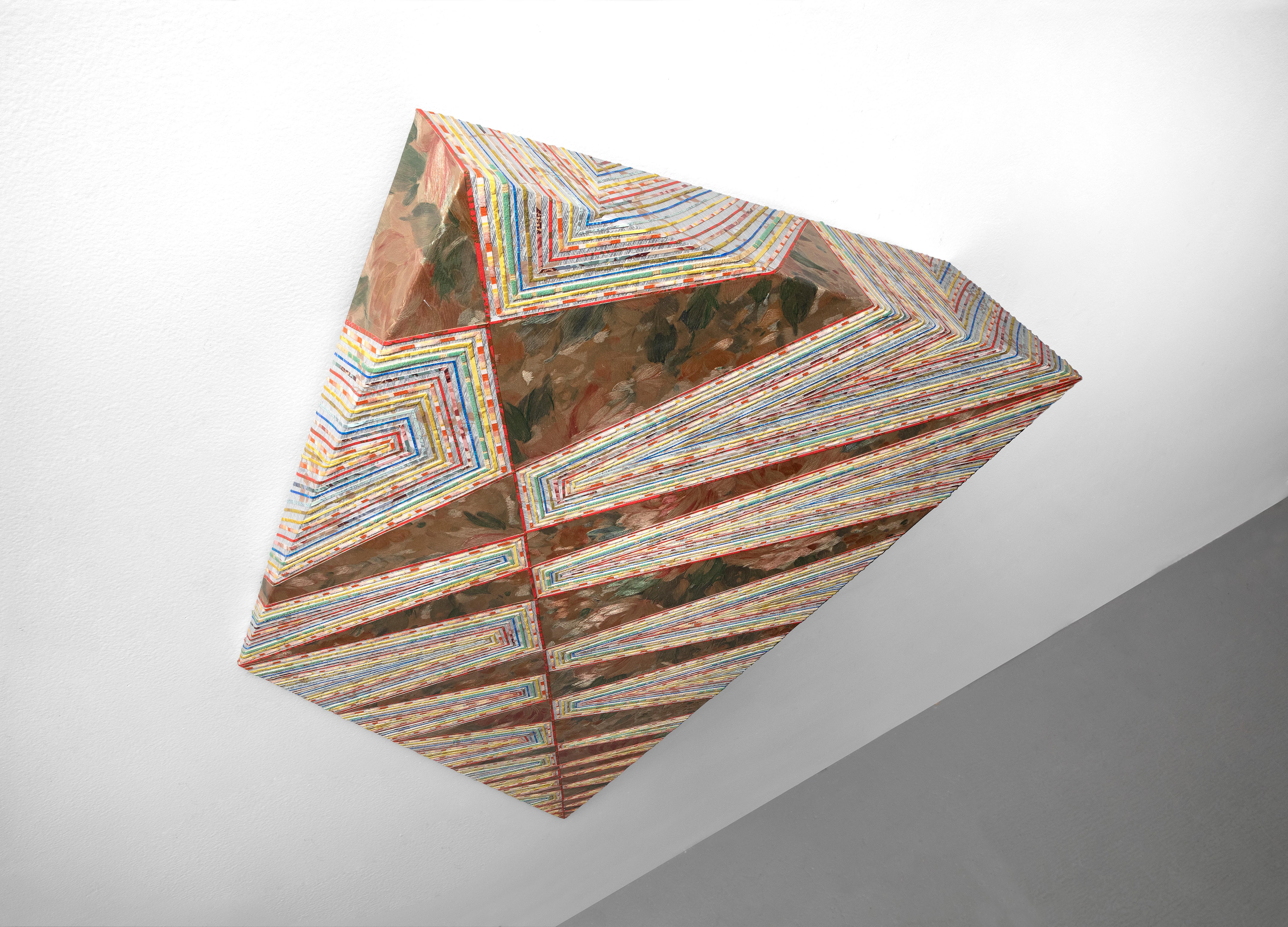 Escultura geométrica 'Abstracción de papel pintado sin título nº 42' de Amy Feigley-Lee en venta 9