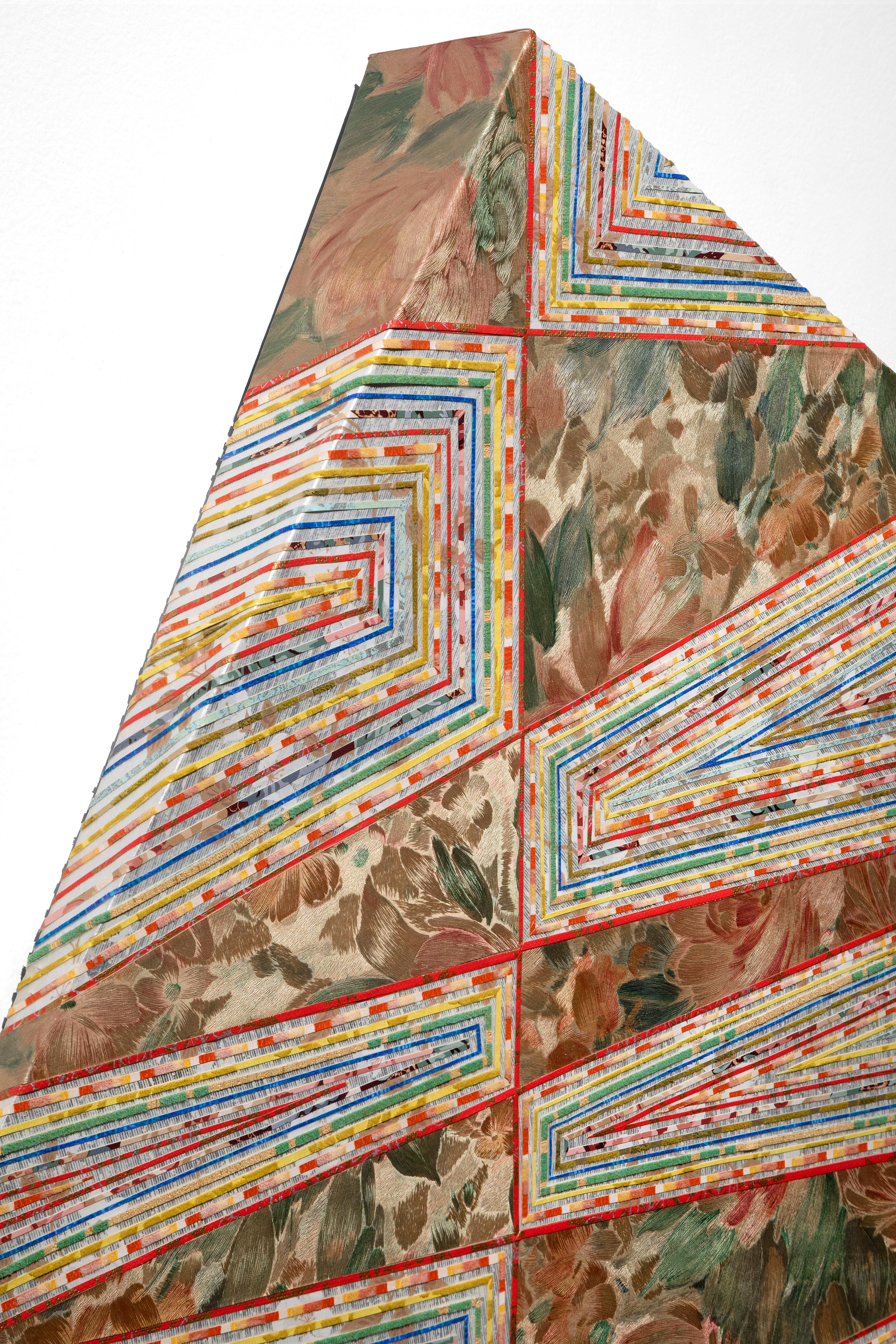 Escultura geométrica 'Abstracción de papel pintado sin título nº 42' de Amy Feigley-Lee en venta 2