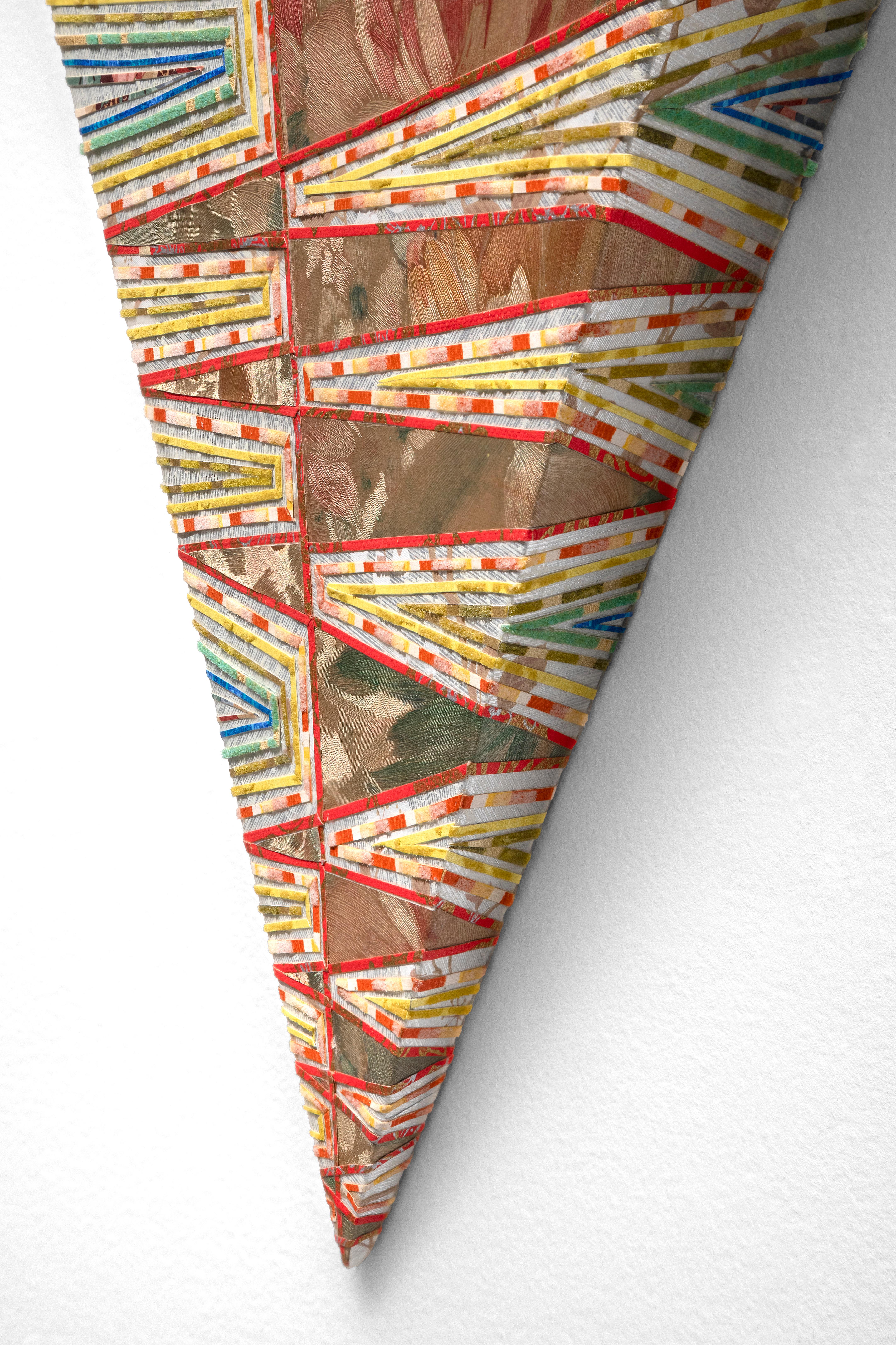 Escultura geométrica 'Abstracción de papel pintado sin título nº 42' de Amy Feigley-Lee en venta 3