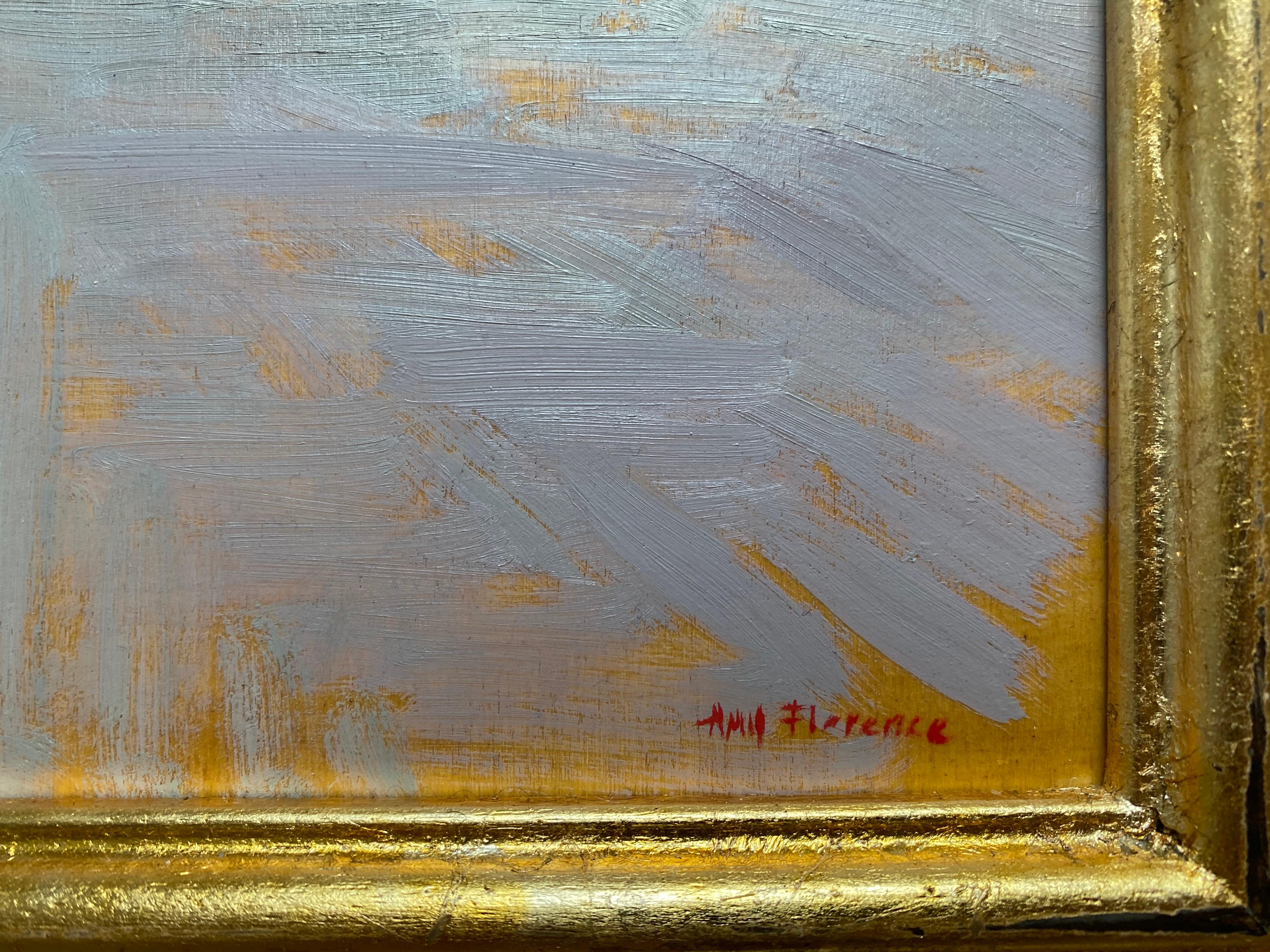 Don Cesare - Gray Landscape Painting by Amy Florence