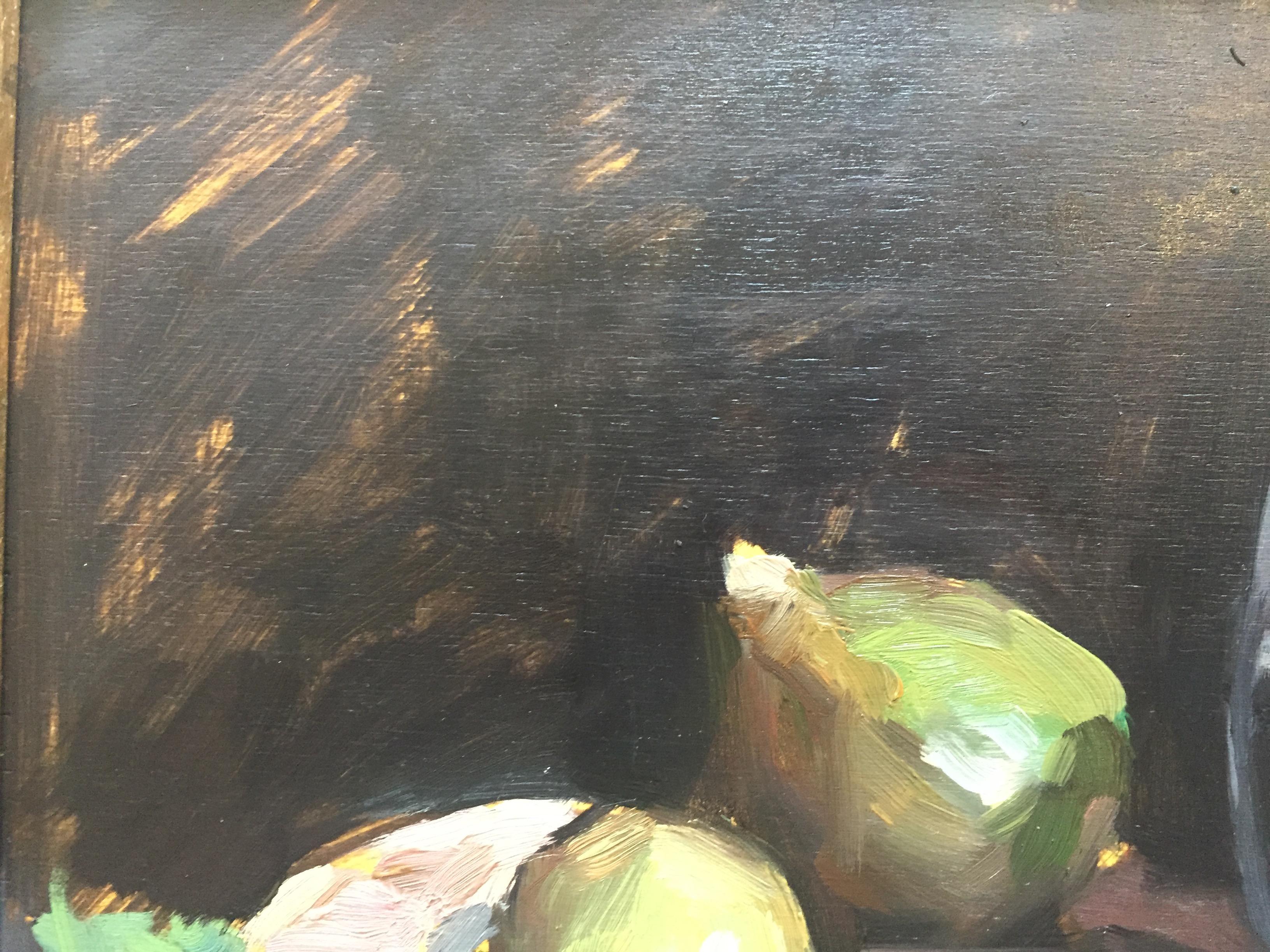 Figs - Black Interior Painting by Amy Florence