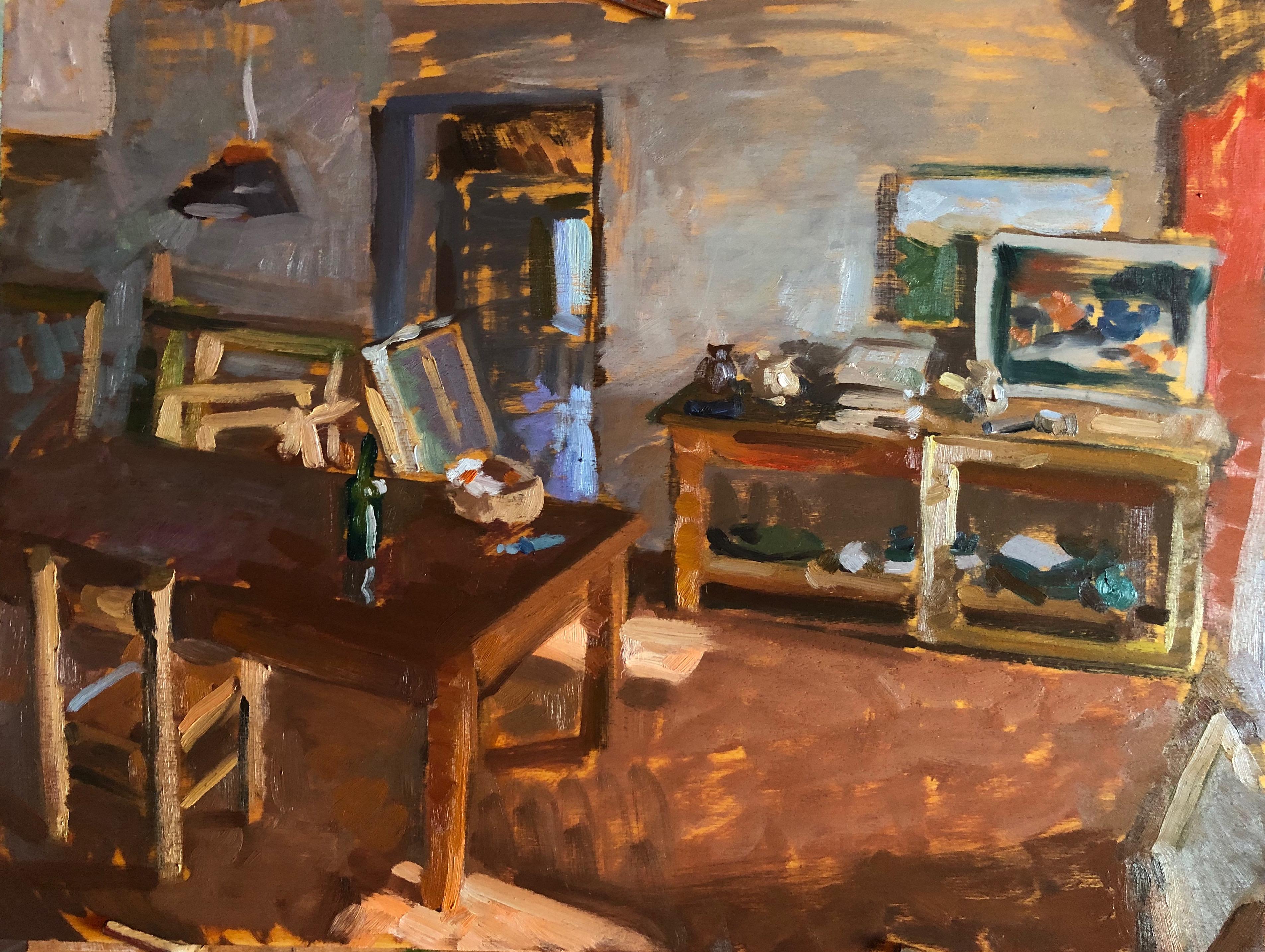 Interior at Bens - Painting by Amy Florence