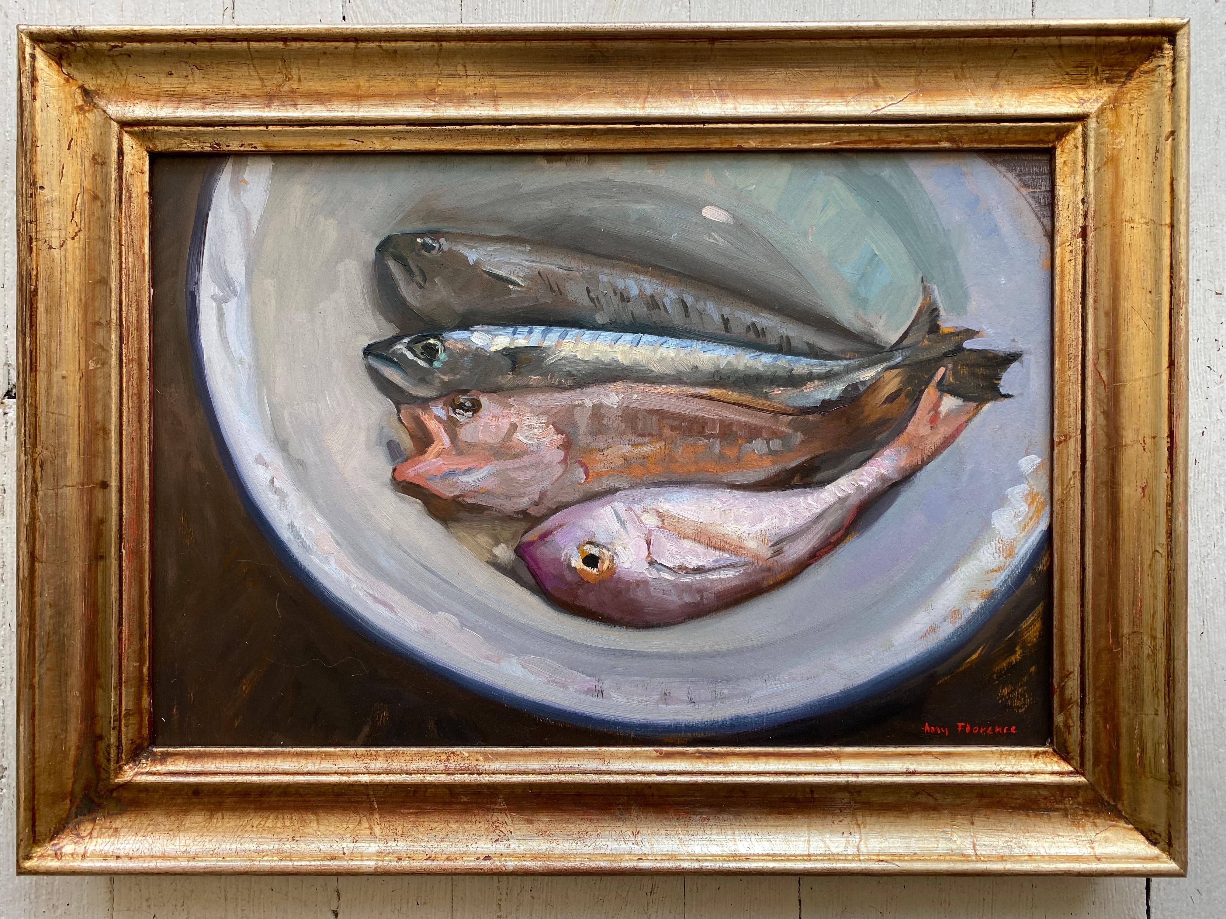 Mixed Fish - Painting by Amy Florence