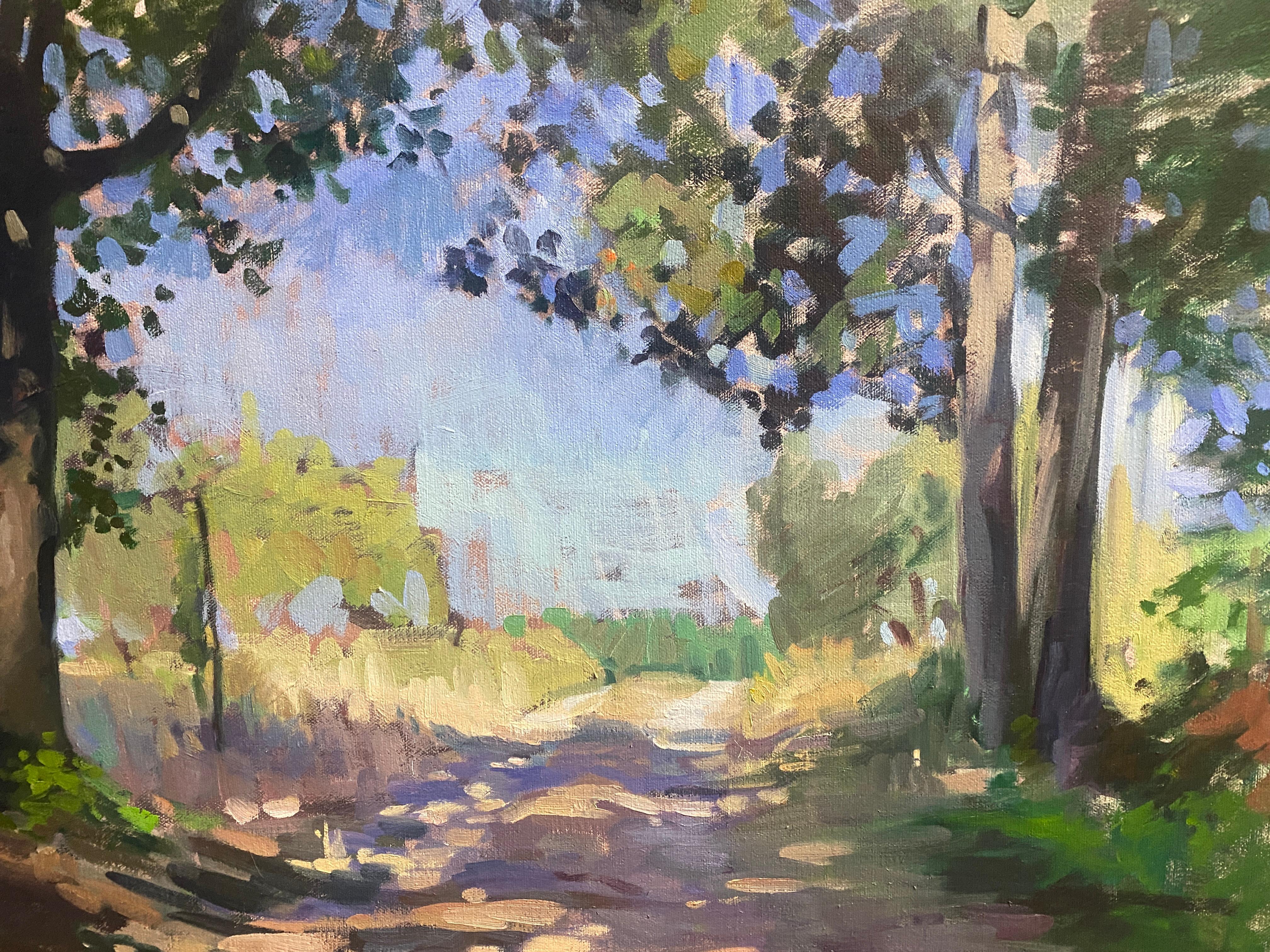Out of the Woods - Impressionist Painting by Amy Florence