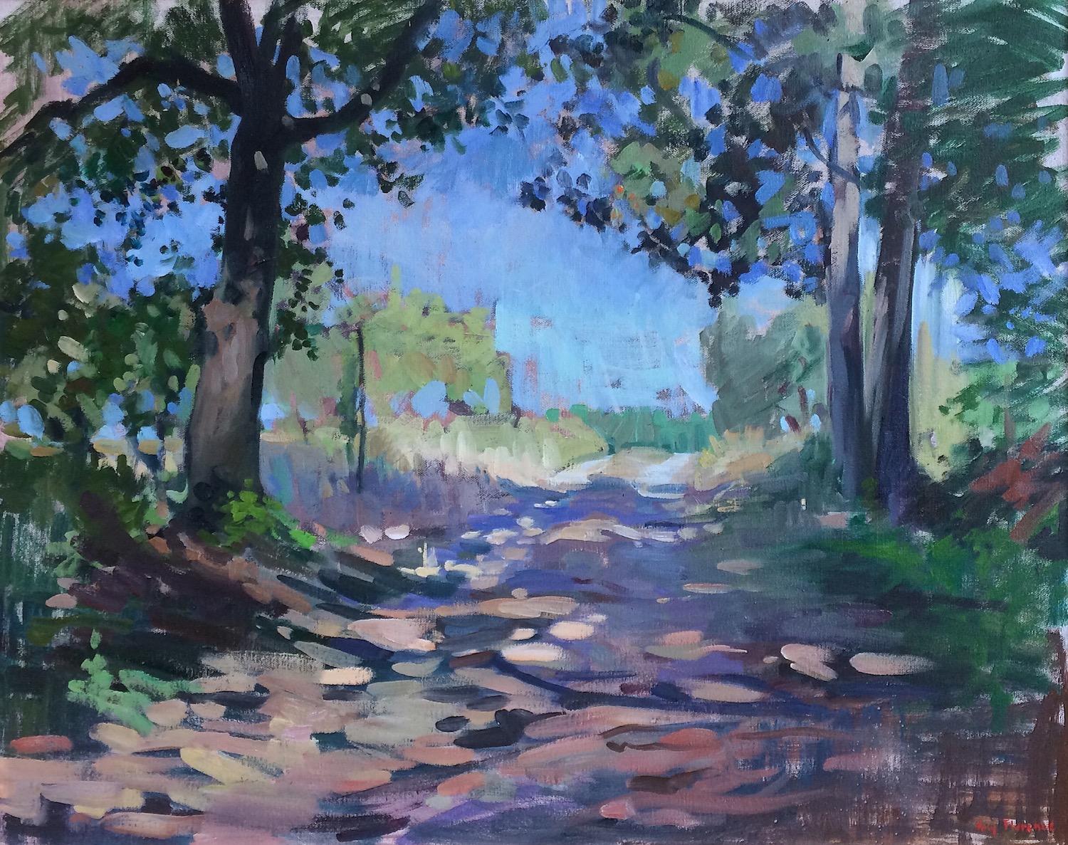 Landscape Painting Amy Florence - Hors des bois