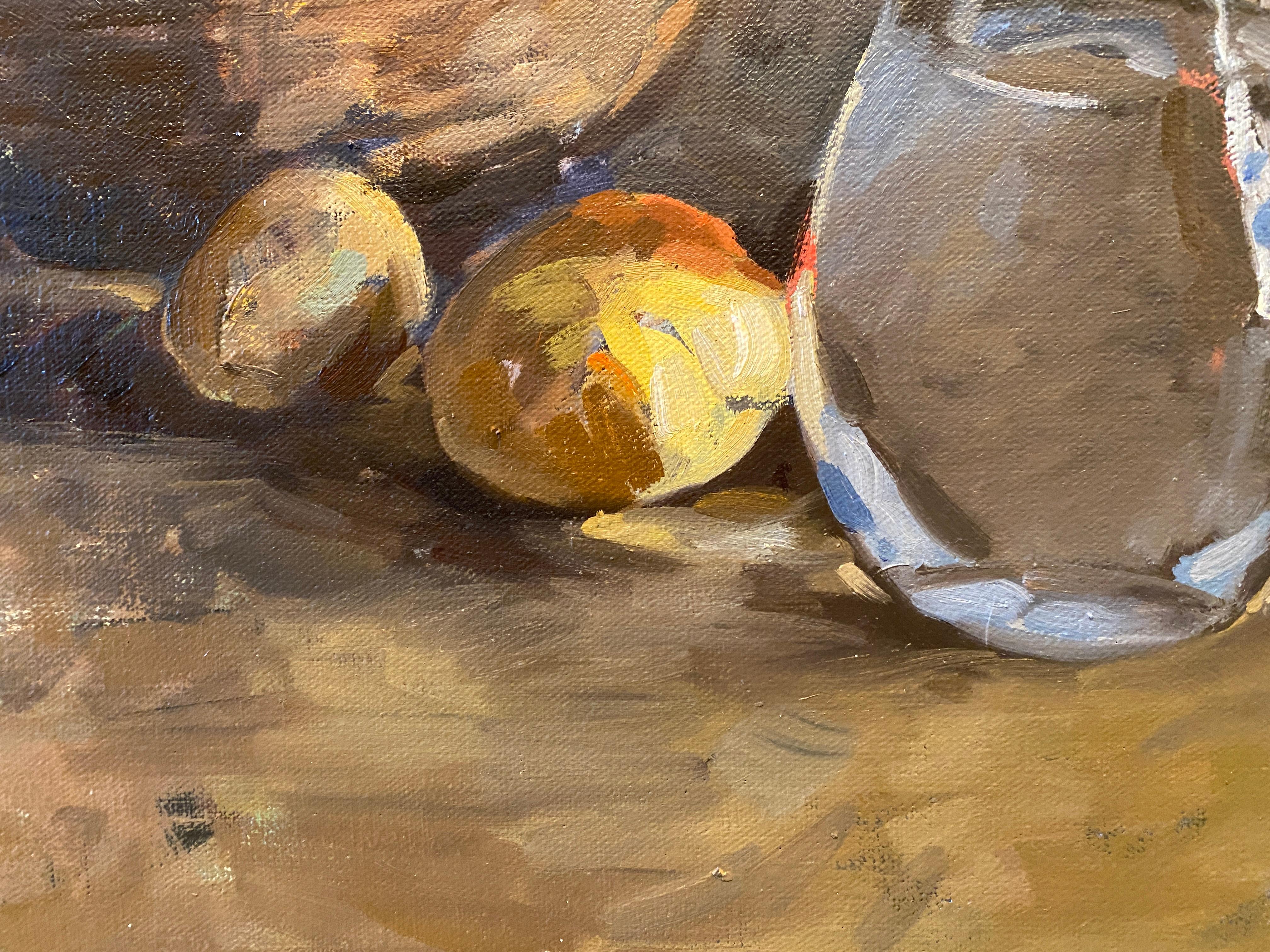 Salt and Potatoes  - Impressionist Painting by Amy Florence