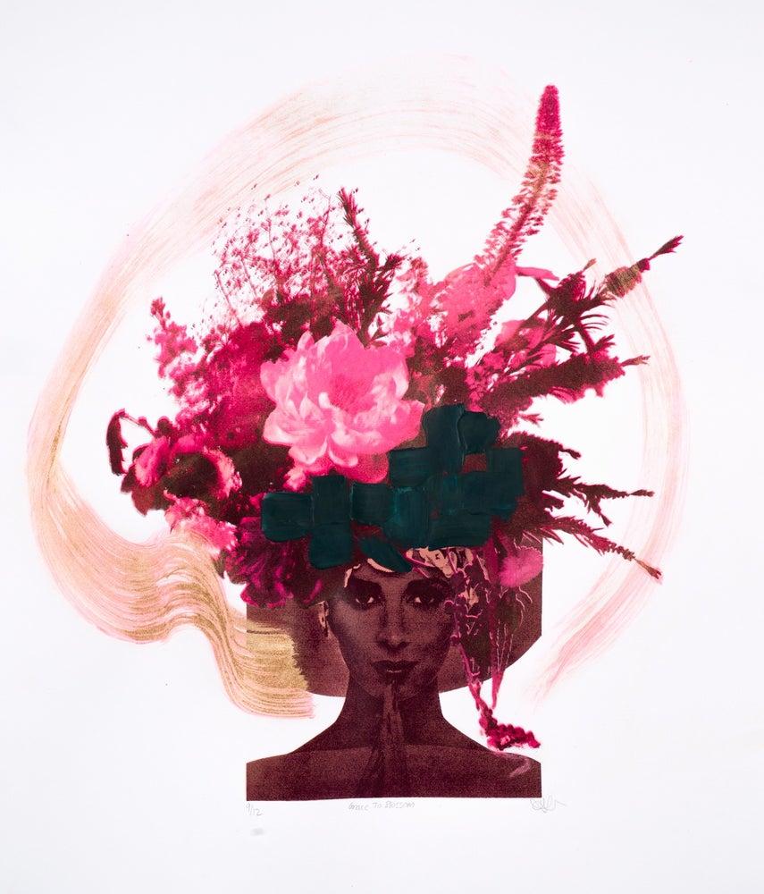 Amy Gardner Portrait Print – Gnade zur Blüte