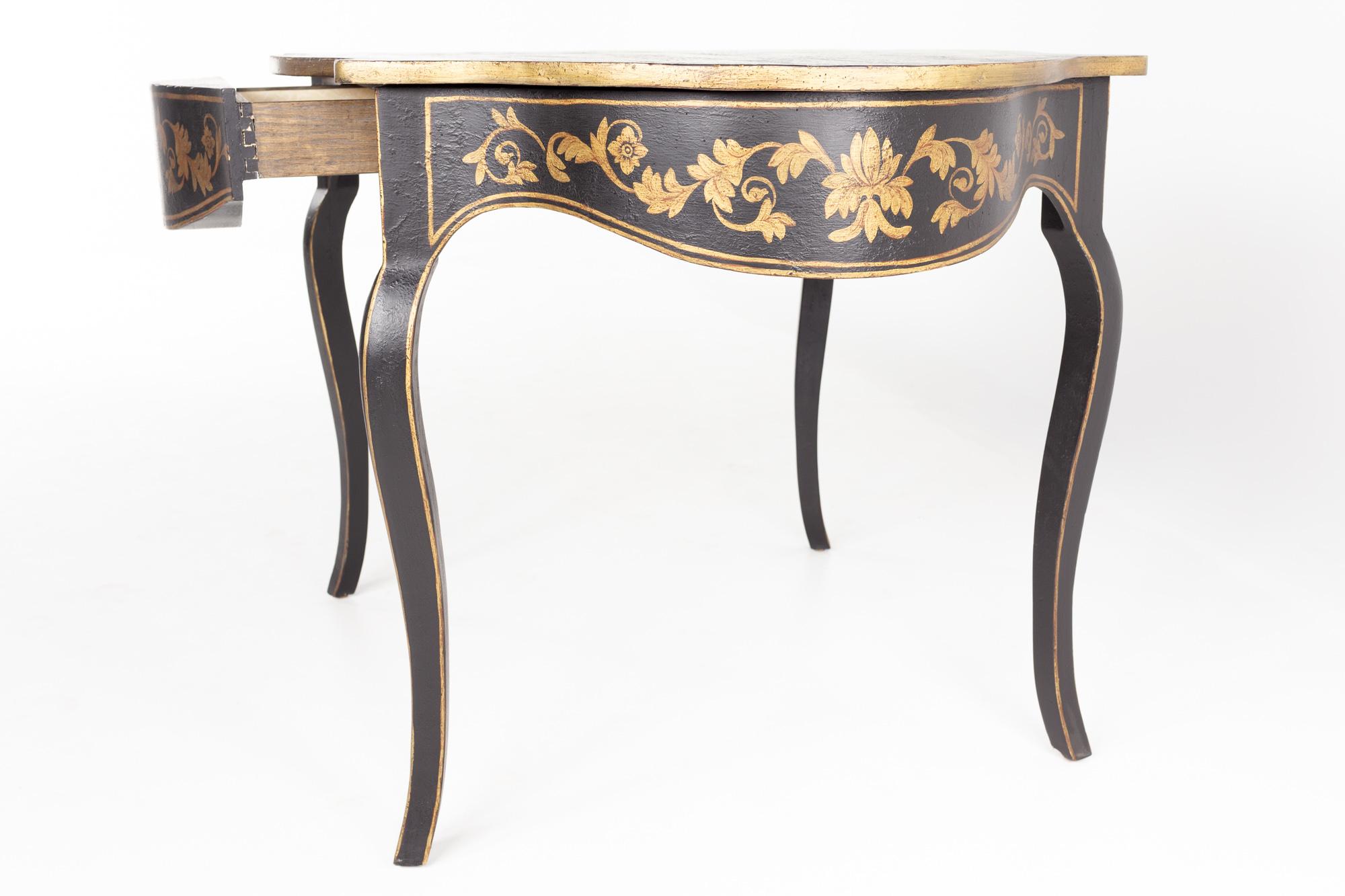 Modern Amy Howard Contemporary Black and Gold Desk